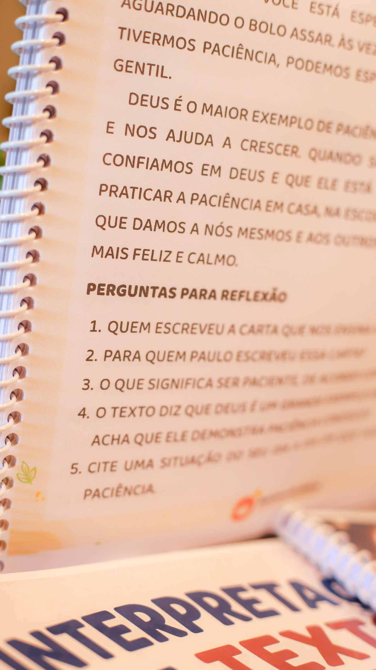 Página do material